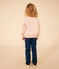 Kinder-Sweatshirt aus Molton für Mädchen rosa SALINE
