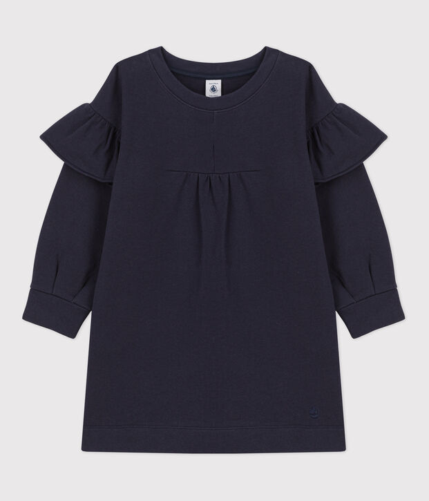 Lang&auml;rmeliges Kinderkleid aus Molton f&uuml;r M&auml;dchen MEDIEVAL