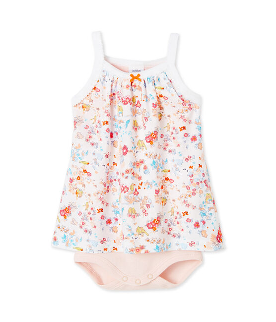 Body robe bébé fille à bretelles weiss ECUME/rosa CUPCAKE/ MULTICO
