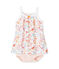 Body robe bébé fille à bretelles weiss ECUME/rosa CUPCAKE/ MULTICO
