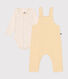 Baby-Set Latzhose und Body aus Baumwolle