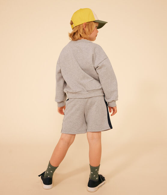 Jungen-Sweatshirt aus Molton  grau CHATON CHINE
