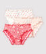 3er-Set Unterhosen mit Volant-Besatz und Kirschblüten-Motiv für Mädchen