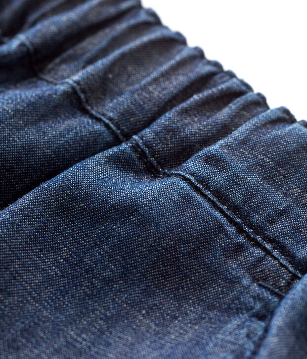 Baby-Shorts aus leichtem Bio-Denim blau