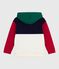 Kinder-Kapuzensweatshirt aus Baumwolle im Colorblock blau SOIR/ MULTICO