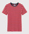 Damen-T-Shirt mit Rundhalsausschnitt rot TERKUIT/weiss MARSHMALLOW