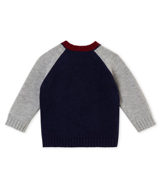 Baby Jungen Strickpullover blau SMOKING/grau SUBWAY