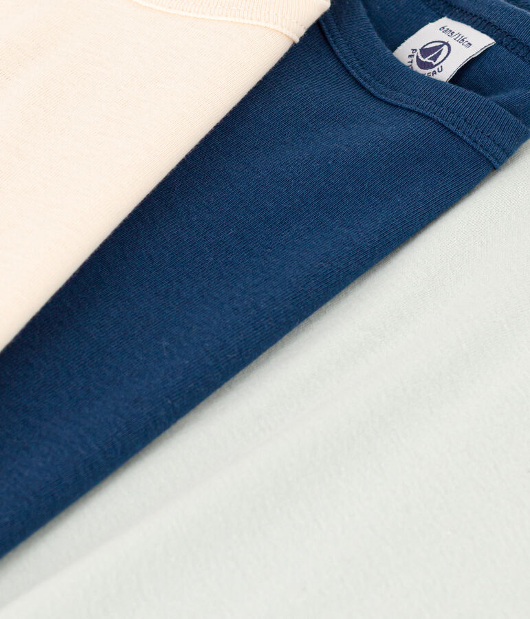 3er-Set lang&auml;rmelige T-Shirts aus Baumwolle f&uuml;r Jungen vielfarbig