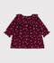Lang&auml;rmeliges Baby-Kleid aus Feincord mit Blumenmuster rot/vielfarbig