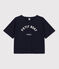 T-Shirt BOXY aus Baumwolle Damen blau SMOKING
