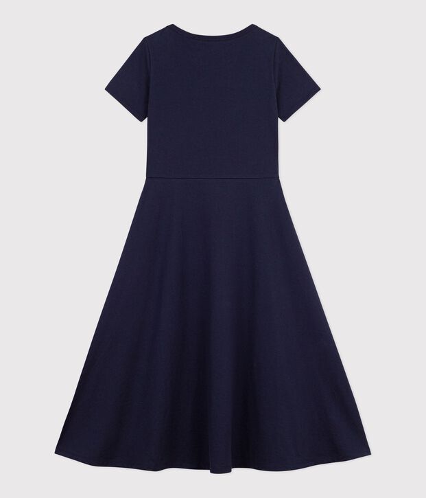 Langes Damen-Kleid aus Baumwolle SMOKING