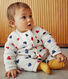 Langer, wattierter Baby-Overall aus Baumwolle