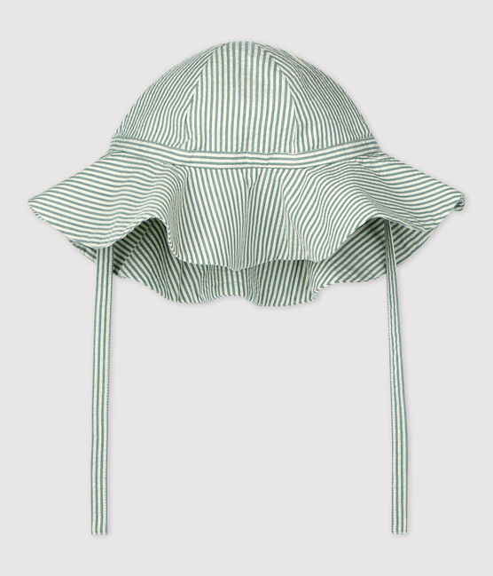 Baby-Hut mit Streifen blau BRUT/weiss MARSHMALLOW