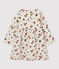 Gestepptes Baby-Kleid für Mädchen beige MONTELIMAR/weiss MULTICO