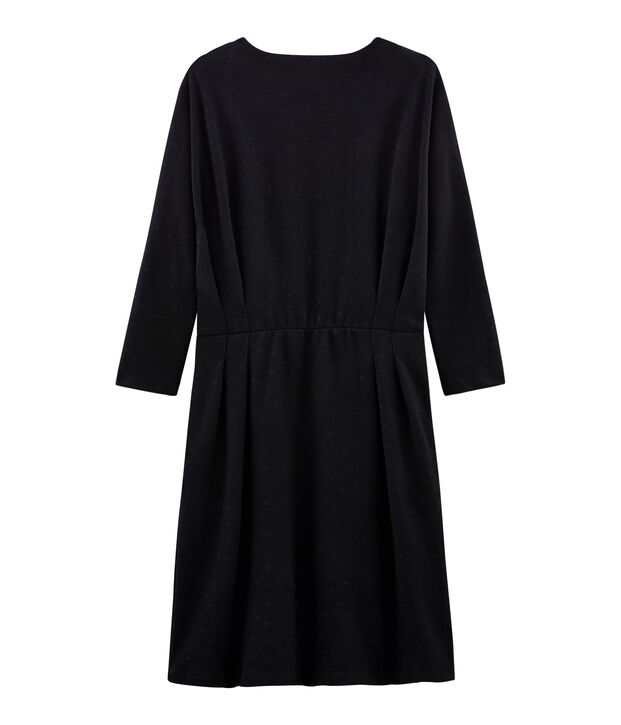 Anliegendes lang&auml;rmliges Kleid f&uuml;r Damen schwarz/schwarz