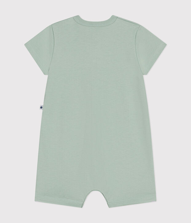 Kurzer Baby-Overall aus leichtem Jersey gr&uuml;n