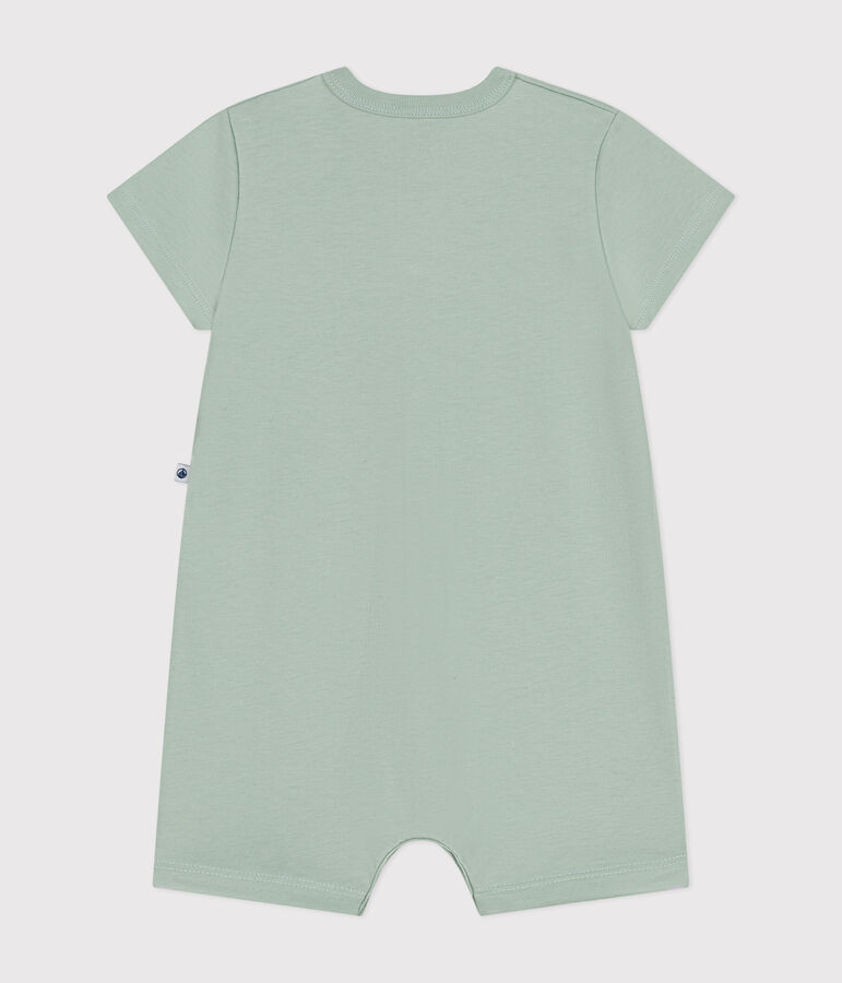 Kurzer Baby-Overall aus leichtem Jersey gr&uuml;n
