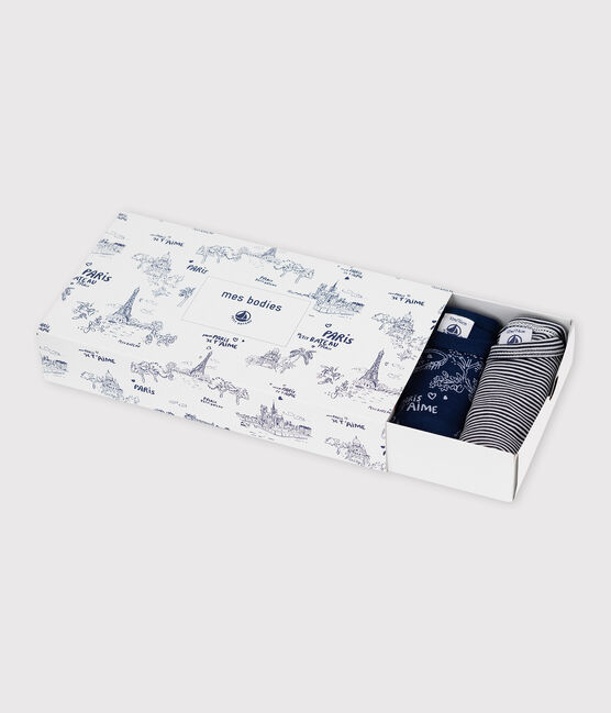 5er-Set kurzärmelige Baby-Bodys mit Paris-Motiv variante 1