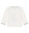 Langärmeliges Baby-T-Shirt für Jungen weiss MARSHMALLOW