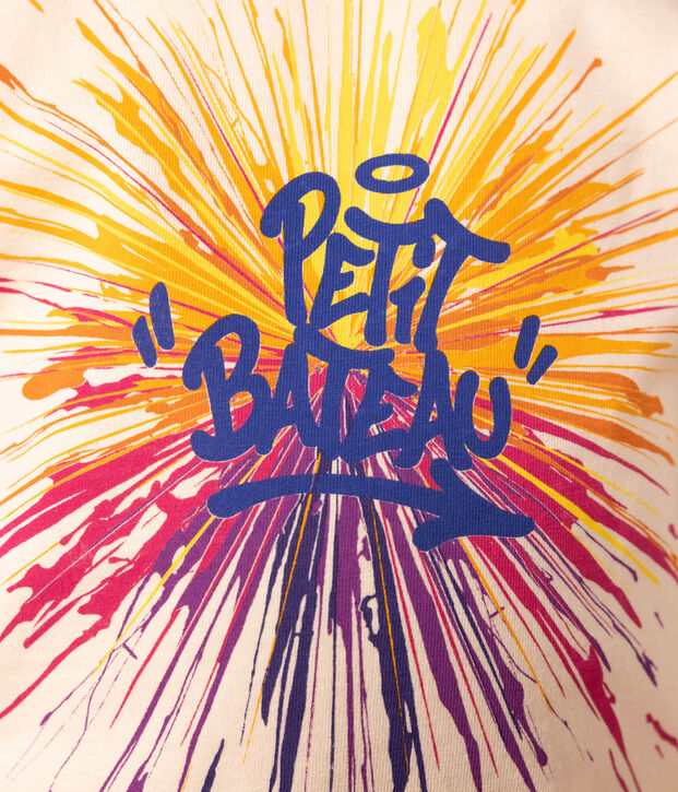 Kurz&auml;rmeliges T-Shirt aus Baumwolle f&uuml;r Kinder/Jungen naturfarben/vielfarbig