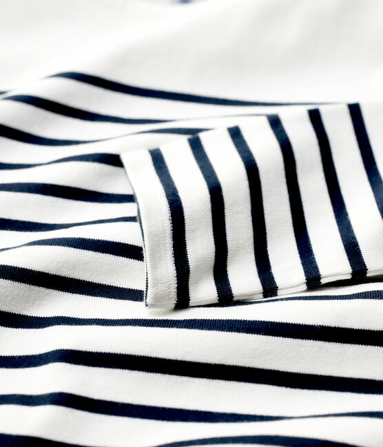Iconische marinière Dames weiss MARSHMALLOW/blau SMOKING
