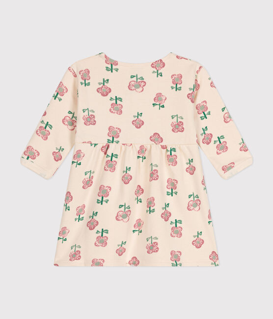 Langärmeliges Baby-Kleid gelb AVALANCHE/weiss DAISY