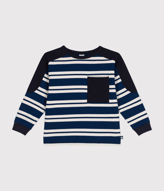 Kinder-Sweatshirt aus fester Baumwolle für Jungen blau MEDIEVAL/ MONTELIMAR