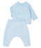 2-teiliges Baby-Set aus Baumwolle, Merinowolle und Polyester blau TOUDOU