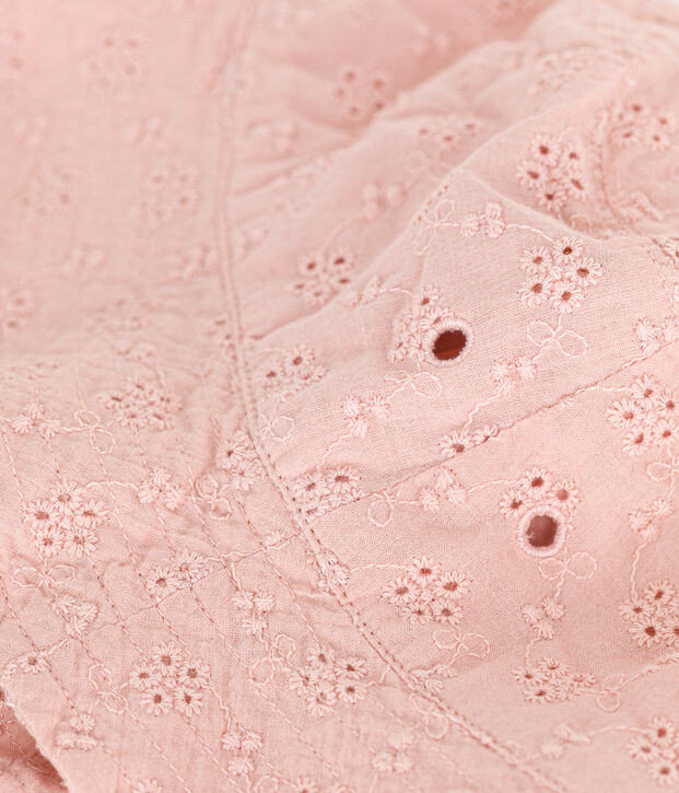 Fischerhut aus englischer Stickerei, rosa, Kinder/M&auml;dchen rosa
