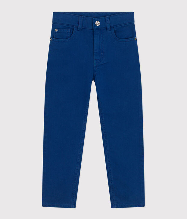Gerade geschnittene Hose aus farbigem Denim Kinder/Jungen blau