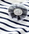 Baby-Sweatshirt für Mädchen weiss MARSHMALLOW/blau SMOKING