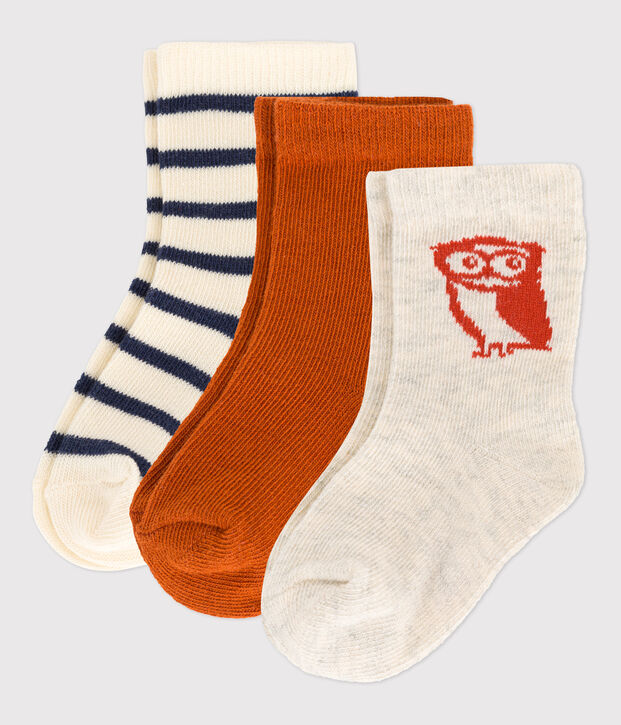 3er-Set Babysocken vielfarbig