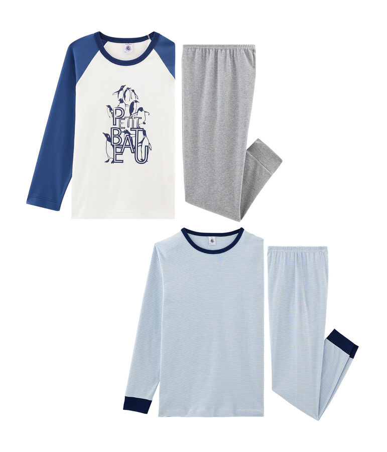 2er-Set Rippstrick-Pyjamas f&uuml;r Jungen vielfarbig