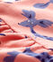 Babykleid aus Molton mit Tier-Druck rosa PAPAYE/ MULTICO