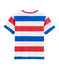 Kinder-T-Shirt für Jungen weiss MARSHMALLOW/rot PEPS/ SURF