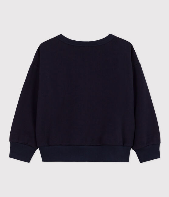 Kinder-Sweatshirt aus Molton für Mädchen und Jungen blau SMOKING