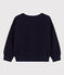 Kinder-Sweatshirt aus Molton für Mädchen und Jungen blau SMOKING