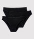 3er-Set Damenslips aus feiner Baumwolle