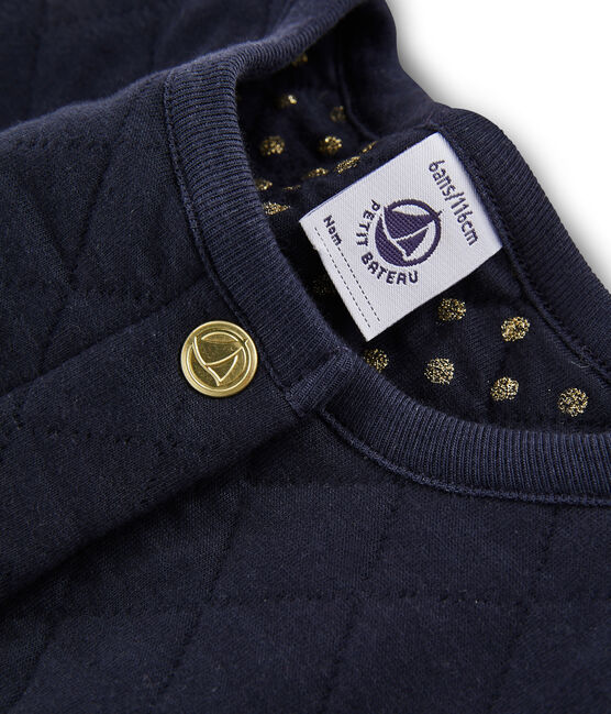 Kinder-Cardigan Mädchen blau SMOKING