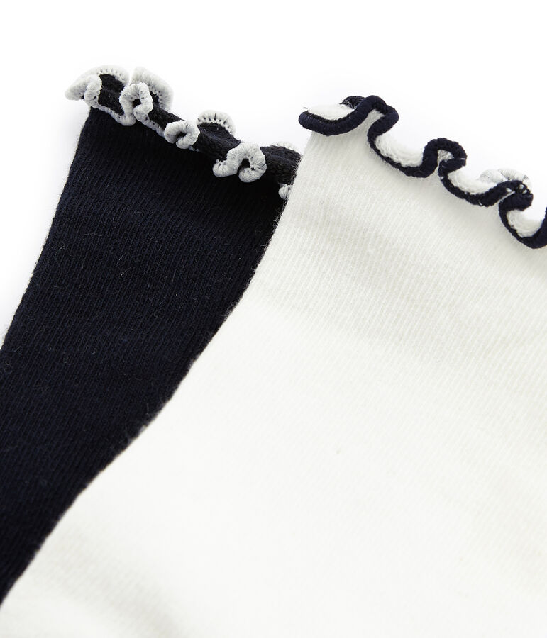 Set aus 2 Paar Kinderstr&uuml;mpfen M&auml;dchen vielfarbig