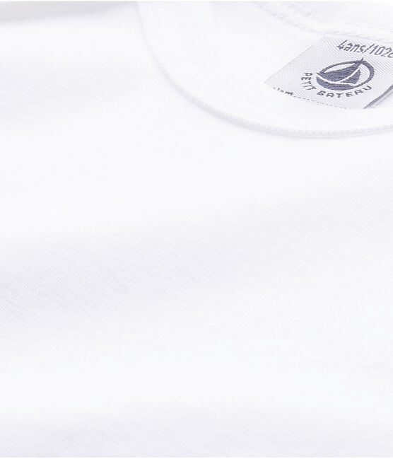 Kurzärmeliger, weißer Baby-Body weiss ECUME