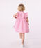 Ärmelloses Baby-Kleid aus leichter Baumwolle und Bloomer mit Vichy-Muster weiss ECUME/ PETAL