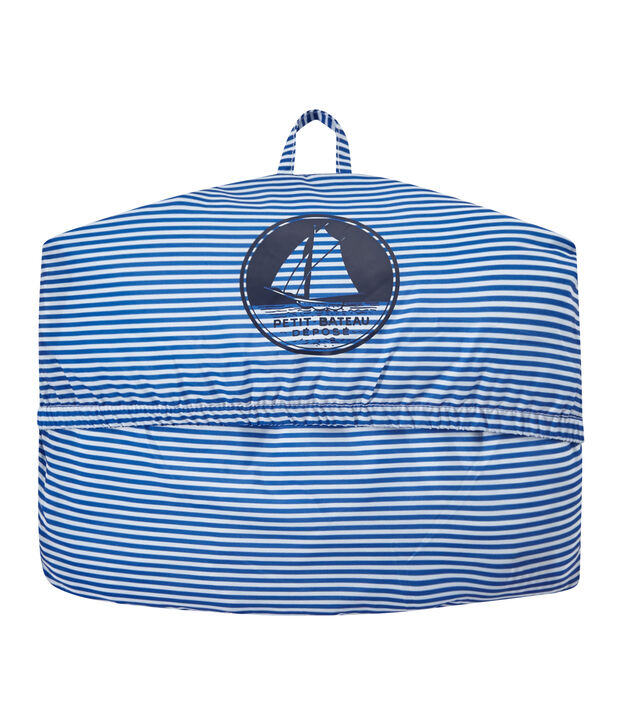 Unisex-Windbreaker im Milleraies-Ringelmuster blau/weiss