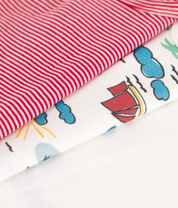 3er-Set &auml;rmellose Bodys aus Baumwolle mit Entdeckermotiven vielfarbig