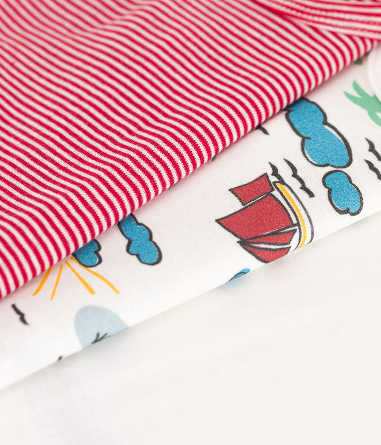 3er-Set &auml;rmellose Bodys aus Baumwolle mit Entdeckermotiven vielfarbig