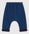 Baby-Sirwalhose aus Molton in Denim-Optik blau MEDIEVAL/beige ECRU