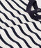 Baby-Kurzoverall aus dickem Jersey im Streifenlook weiss MARSHMALLOW/blau SMOKING