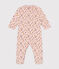 Strampler aus Nicki mit Blumenmotiv rosa SALINE/weiss MULTICO