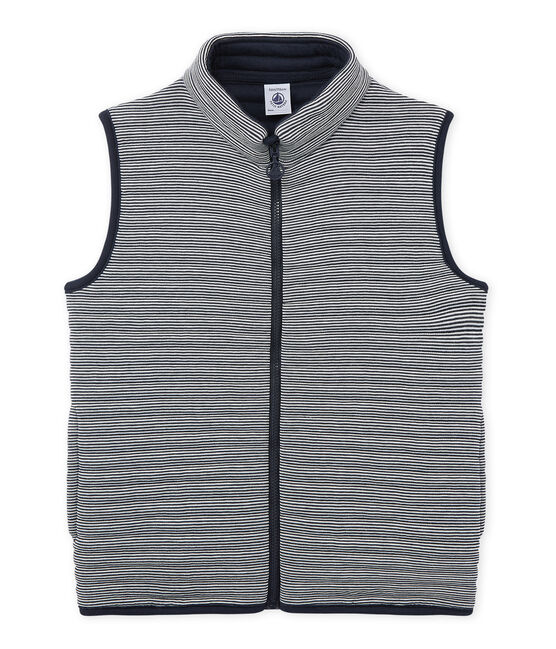 Doudoune sans manches garçon blau SMOKING/weiss LAIT