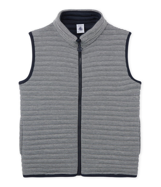 Doudoune sans manches gar&ccedil;on blau/weiss